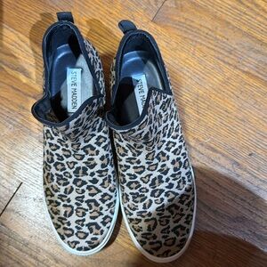 Steve Madden Sneakers Leopard Print Wedge
